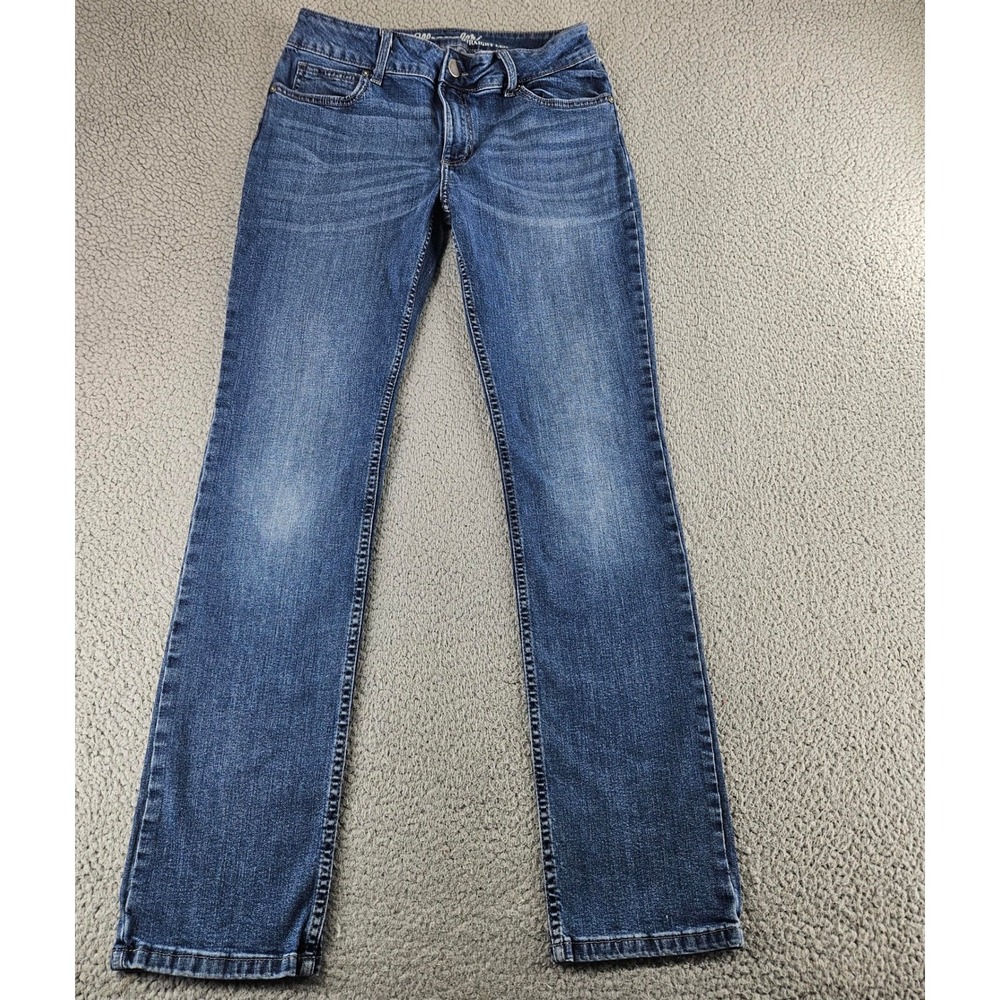 Wrangler Jeans Women 9x32 Blue Mid Rise Straight Leg Jeans Stretch Denim Western
